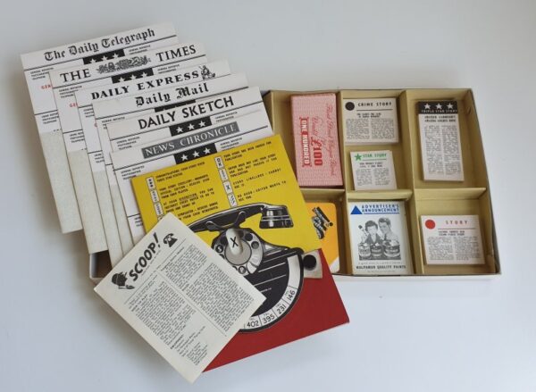 SCOOP Vintage board game Waddington 1960s