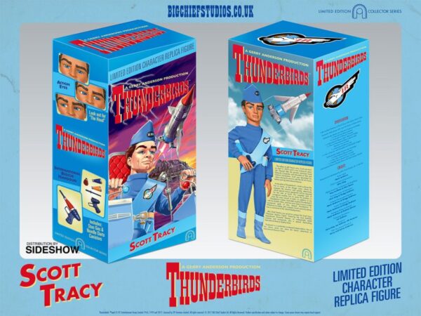 SCOTT TRACY Thunderbirds Collectable Figure by Big Chief Studios box