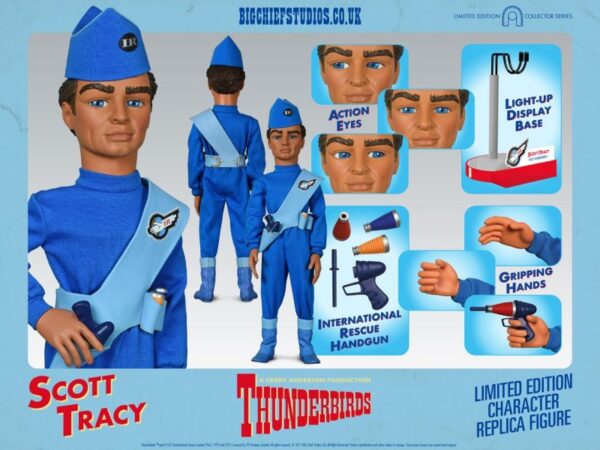 SCOTT TRACY Thunderbirds Collectable Figure by Big Chief Studios
