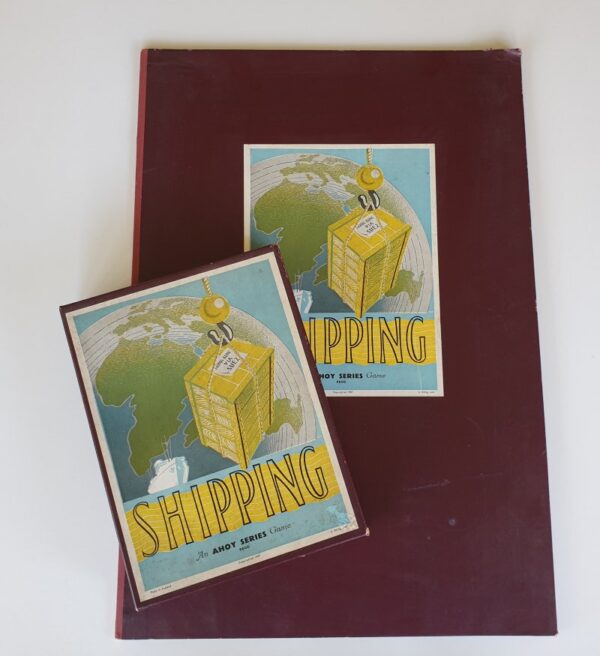 SHIPPING Vintage Board Game Ahoy Series 1940's