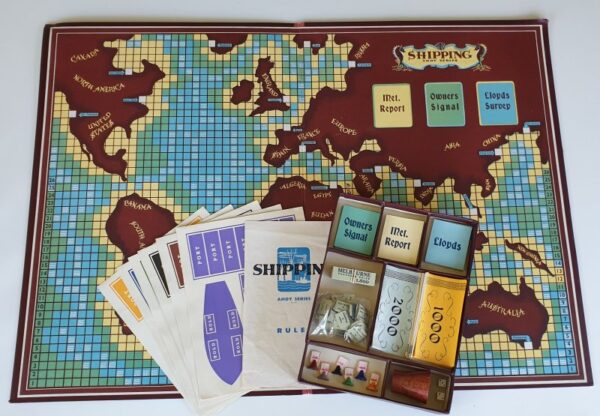 SHIPPING Vintage Board Game Ahoy Series 1940's