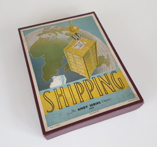 SHIPPING Vintage Board Game Ahoy Series 1940's