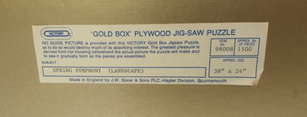Vintage Victory Gold Box Jigsaw Puzzle 'Spring Symphony'