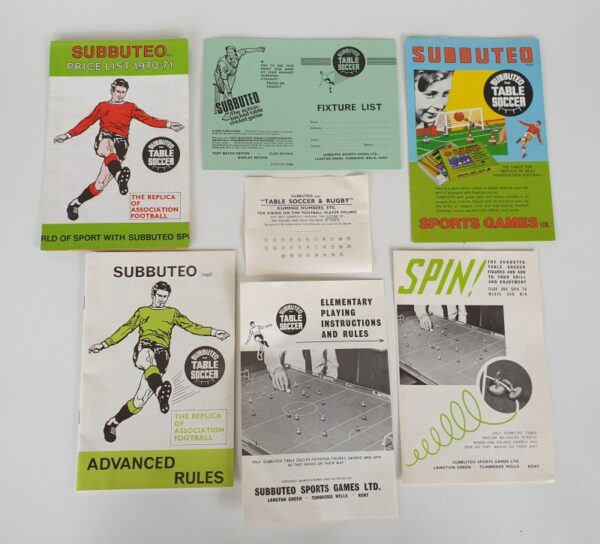 Vintage SUBBUTEO CONTINENTAL CLUB EDITION Set 1970's