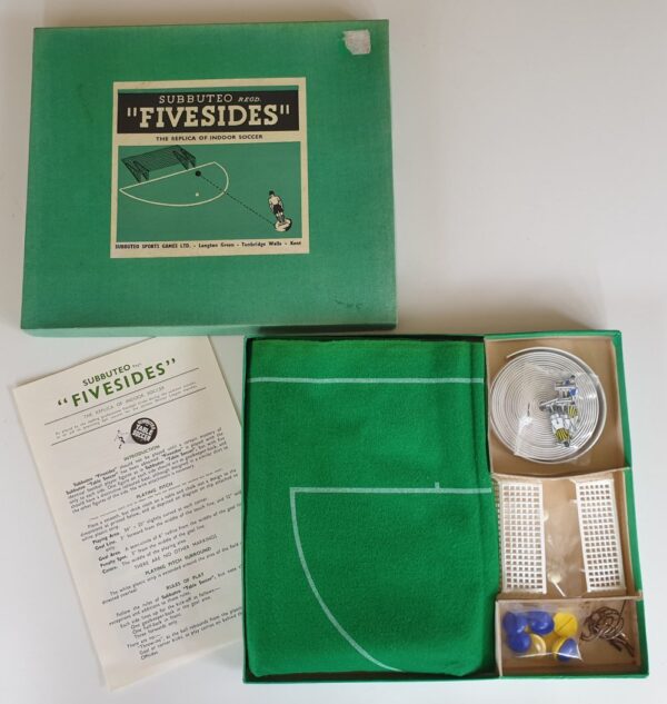 Vintage Subbuteo FIVESIDES Box Set 1960's