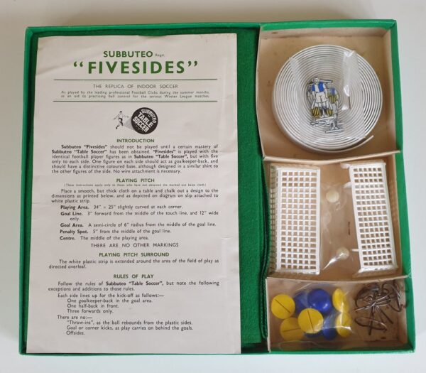 Vintage Subbuteo FIVESIDES Box Set 1960's