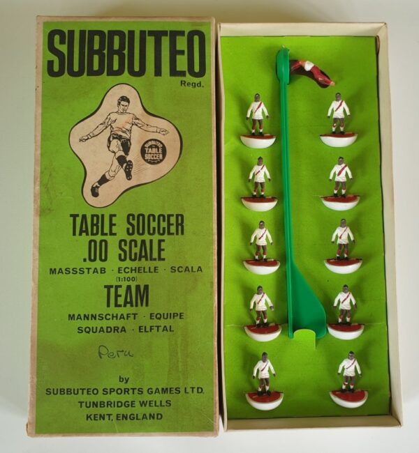 Vintage Subbuteo HW Team 159 Peru 1970's