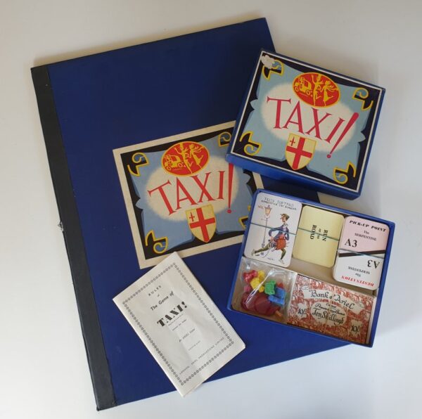 TAXI board game vintage 1950's edition by Ariel