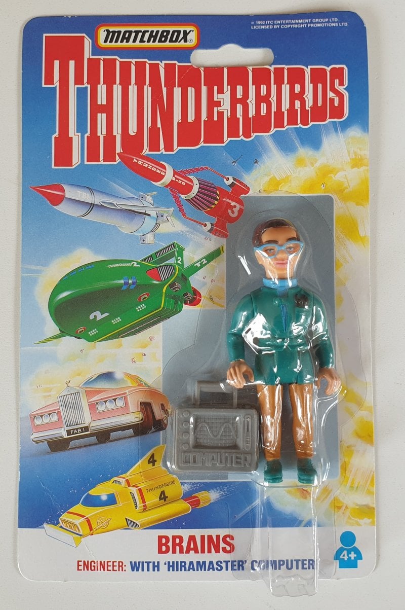 BRAINS Vintage Thunderbirds Action Figure - Matchbox 1992