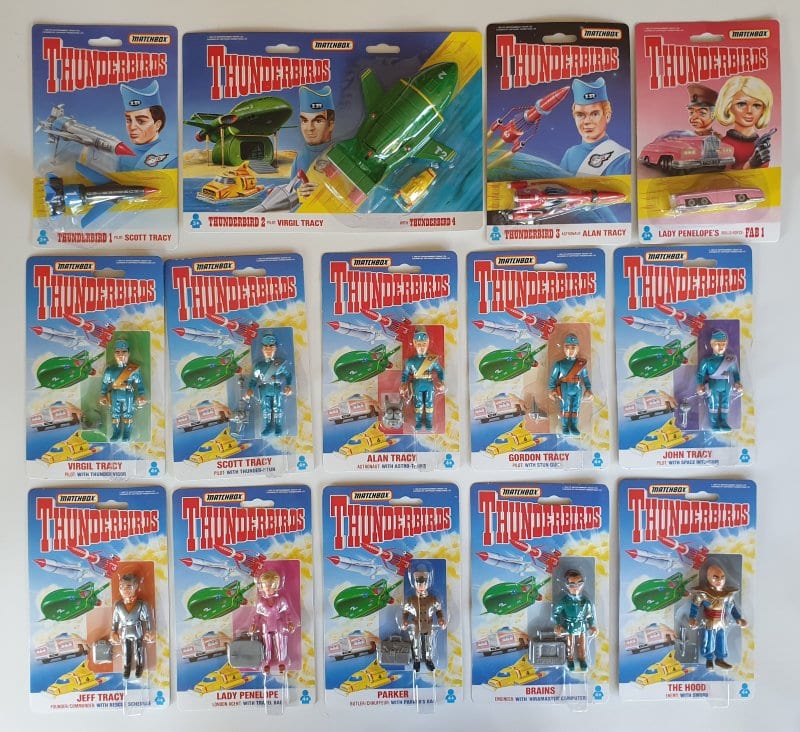 Vintage THUNDERBIRDS Action Figures and Vehicles (Complete Set) Matchbox 1992