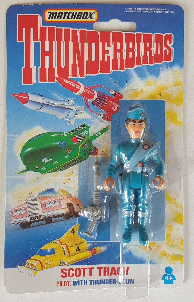 SCOTT TRACY Vintage Thunderbirds Action Figure - Matchbox 1992