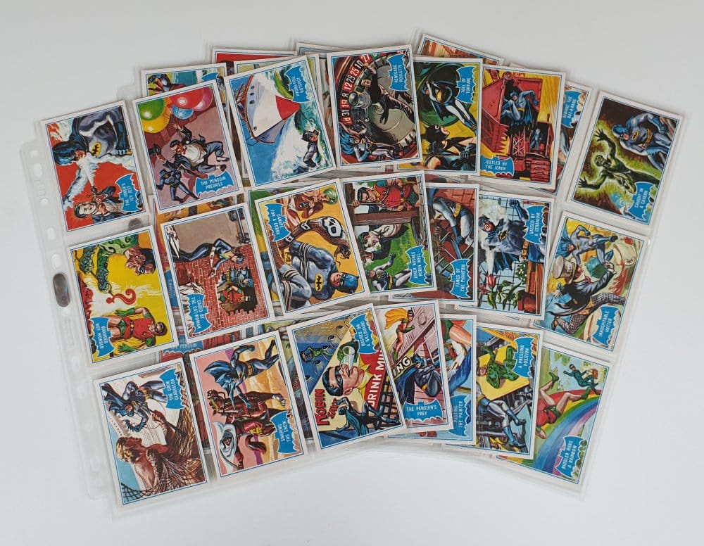 BATMAN 'BLUE BAT' GUM CARDS SET Topps (A&BC) Deluxe 1989 Reissue