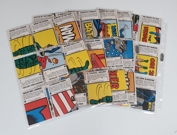 BATMAN 'BLUE BAT' GUM CARDS SET Topps (A&BC) Deluxe 1989 Reissue