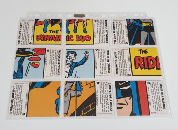 BATMAN 'BLUE BAT' GUM CARDS SET Topps (A&BC) Deluxe 1989 Reissue