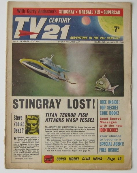 Vintage TV Century 21 comic 1960's Issue 1
