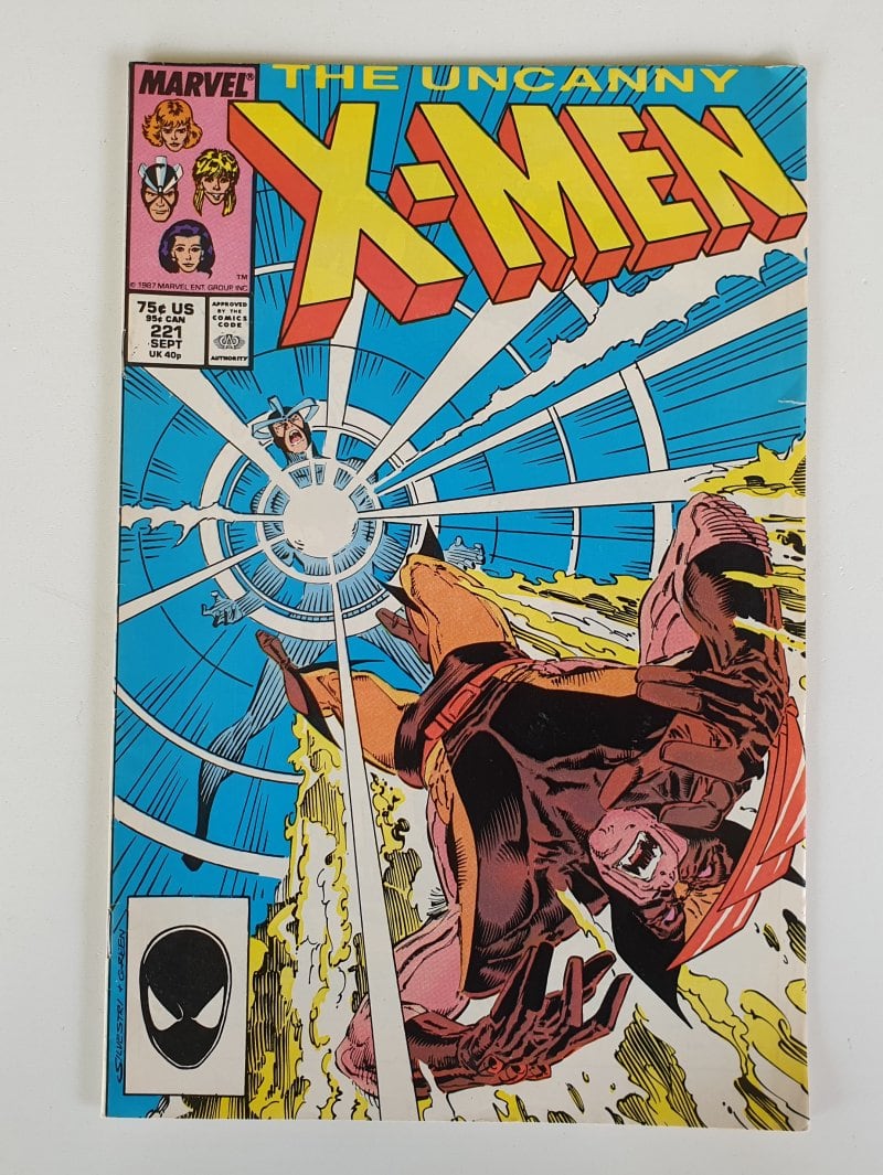 THE UNCANNY X-MEN #221 Vintage Marvel Comic 1987