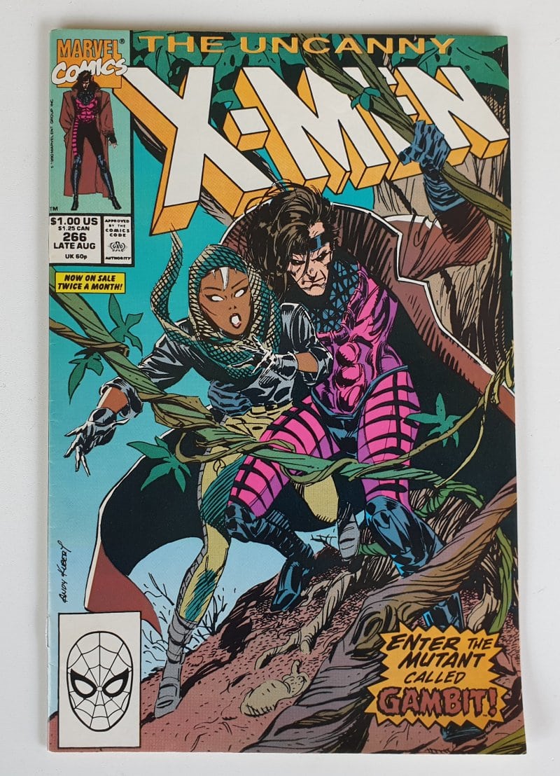 THE UNCANNY X-MEN #266 Vintage Marvel Comic 1990 (Gambit)