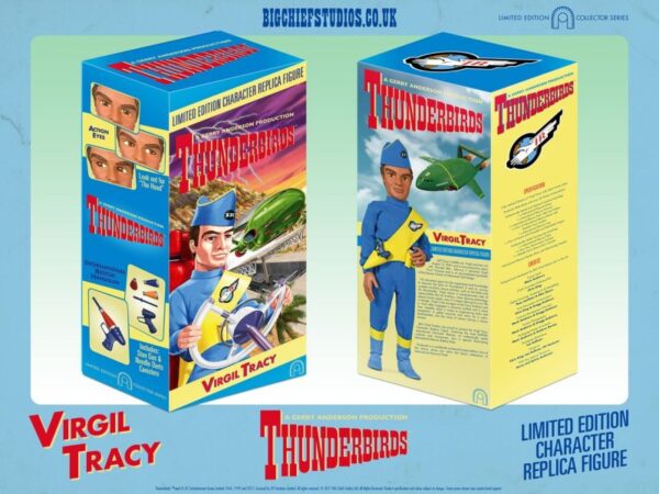 VIRGIL TRACY Thunderbirds Collectable Figure by Big Chief Studios BOX