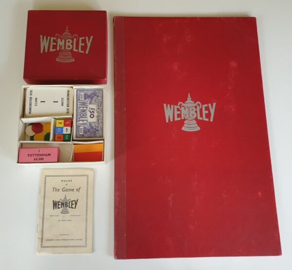 Vintage WEMBLEY F.A. Cup Football Board Game by Ariel 1950's
