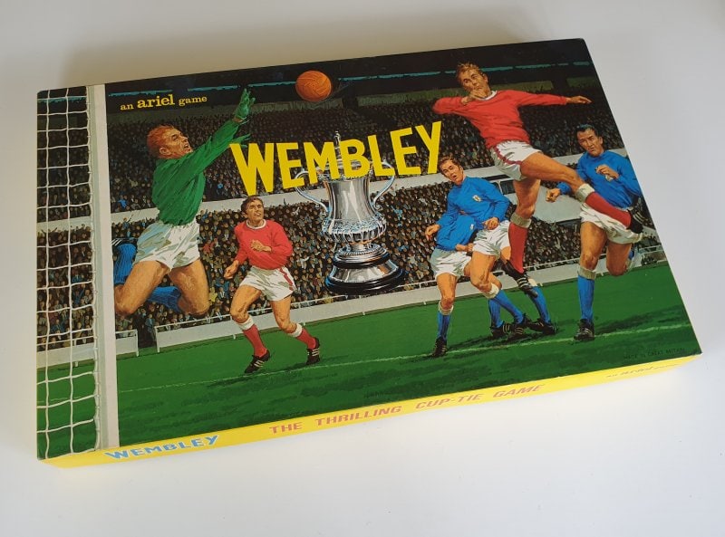 Vintage WEMBLEY F.A. Cup Football Board Game by Ariel 1960's