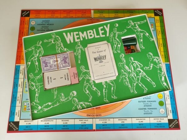 Vintage WEMBLEY F.A. Cup Football Board Game by Ariel 1960's