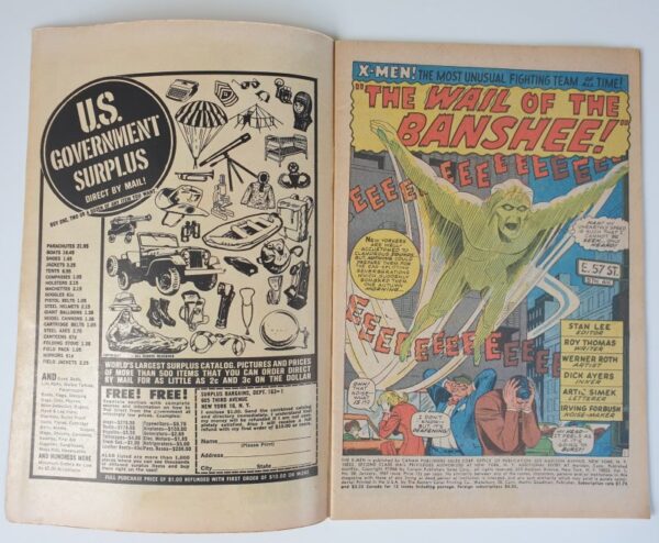 'The X-Men' #28 Vintage Marvel comic 1967