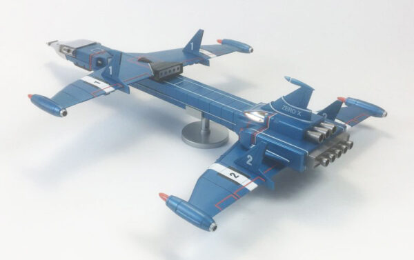 AOSHIMA ZERO-X DIECAST MODEL Thunderbirds Captain Scarlet