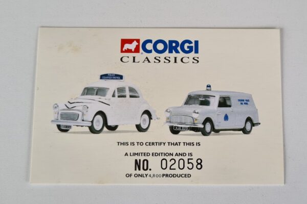 Corgi Classics 08005 Stockport Borough Police Set 1960's Morris Minor & Mini Van Vintage