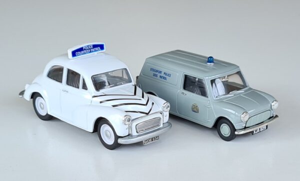 Corgi Classics 08005 Stockport Borough Police Set 1960's Morris Minor & Mini Van Vintage