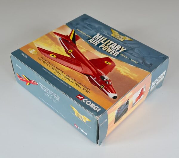 Corgi Aviation AA32706 Hawker Hunter F6 Vintage Diecast Model Belgian Air Force Red Devils 2003