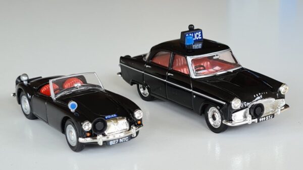 Vintage Vanguards DiecastPD2002 Lancashire Police 1960's Annual Inspection Diorama set