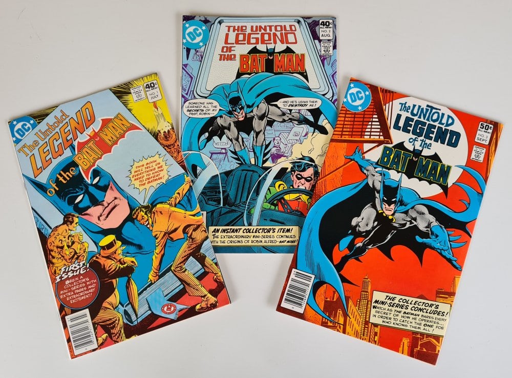 The Untold Legend of the Batman 1, 2, 3 - DC Comics Set 1980