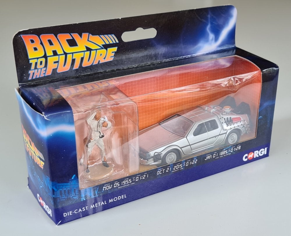 Corgi CC05503 Back to the Future DeLorean diecast model