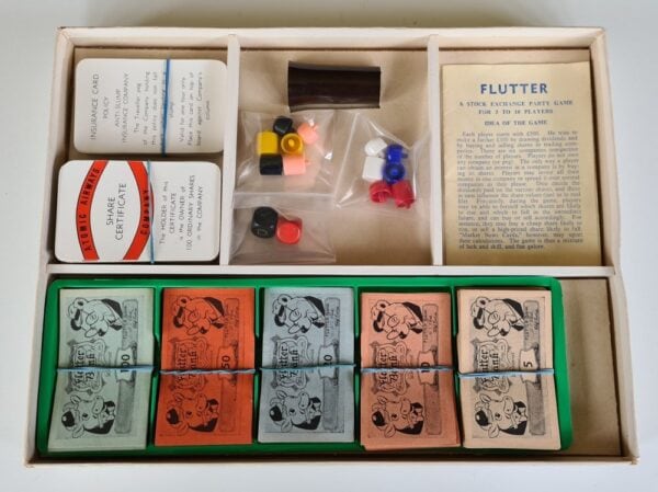 Vintage FLUTTER Board Game by Spear's 1950's