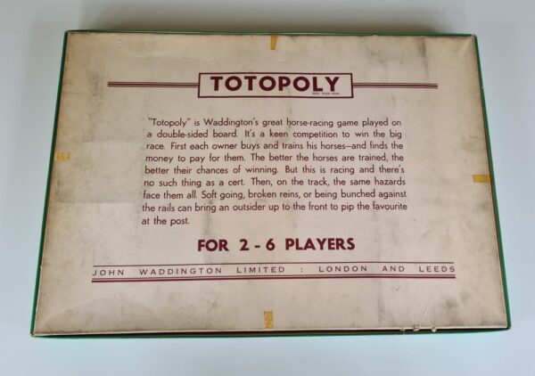 vintage Totopoly 1960's board game by Waddingtons