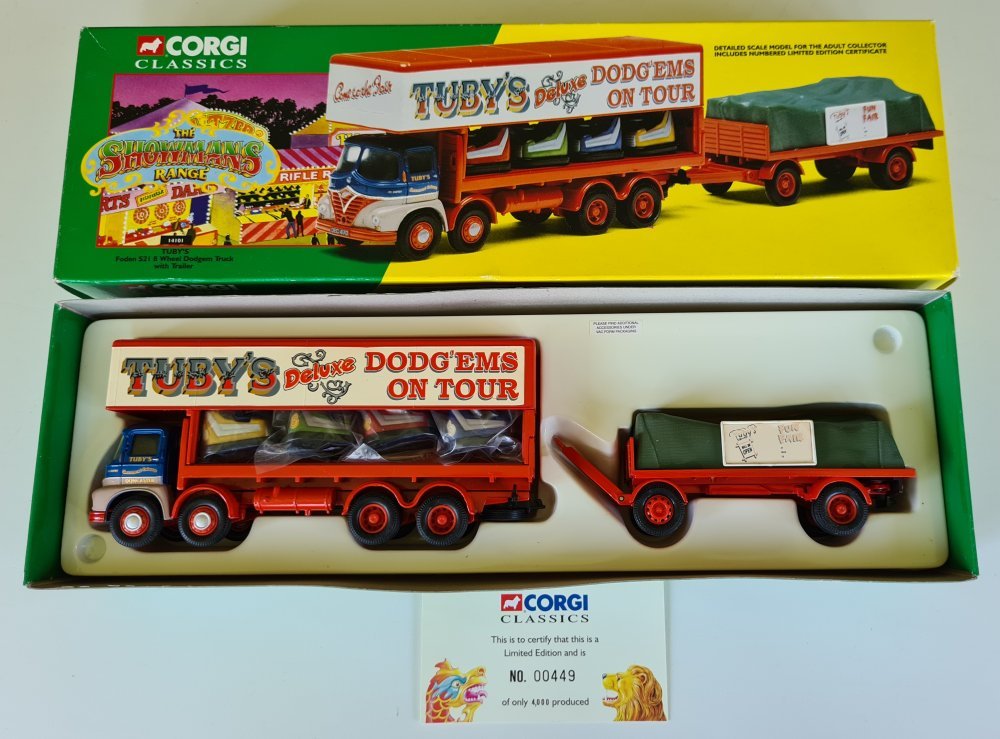 Vintage Corgi Classics 14101 Foden S21 8 Wheel Dodgem Truck with trailer Tuby's fairground