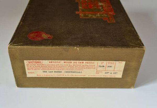 'The Law Maker' vintage Victory Artistic jigsaw puzzle 500 pieces