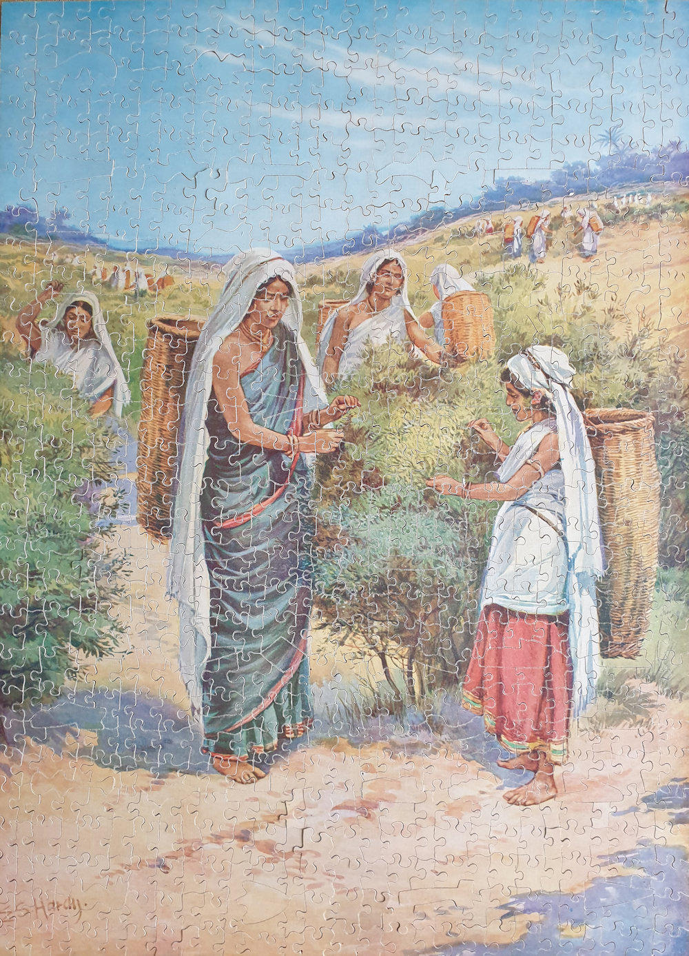 Vintage Victory Artistic Wooden jigsaw puzzle CEYLON TEA PICKERS 800 pieces
